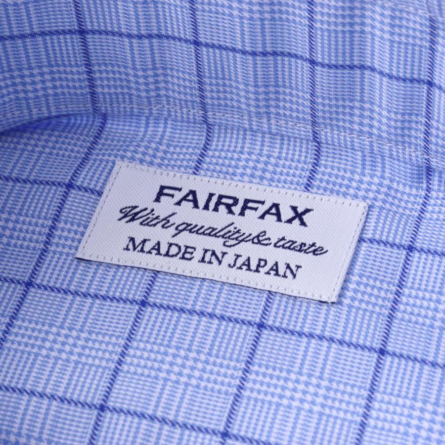 ワイシャツ フェアファクス FAIRFAX 半袖 ホリゾンタル ワイドカラー