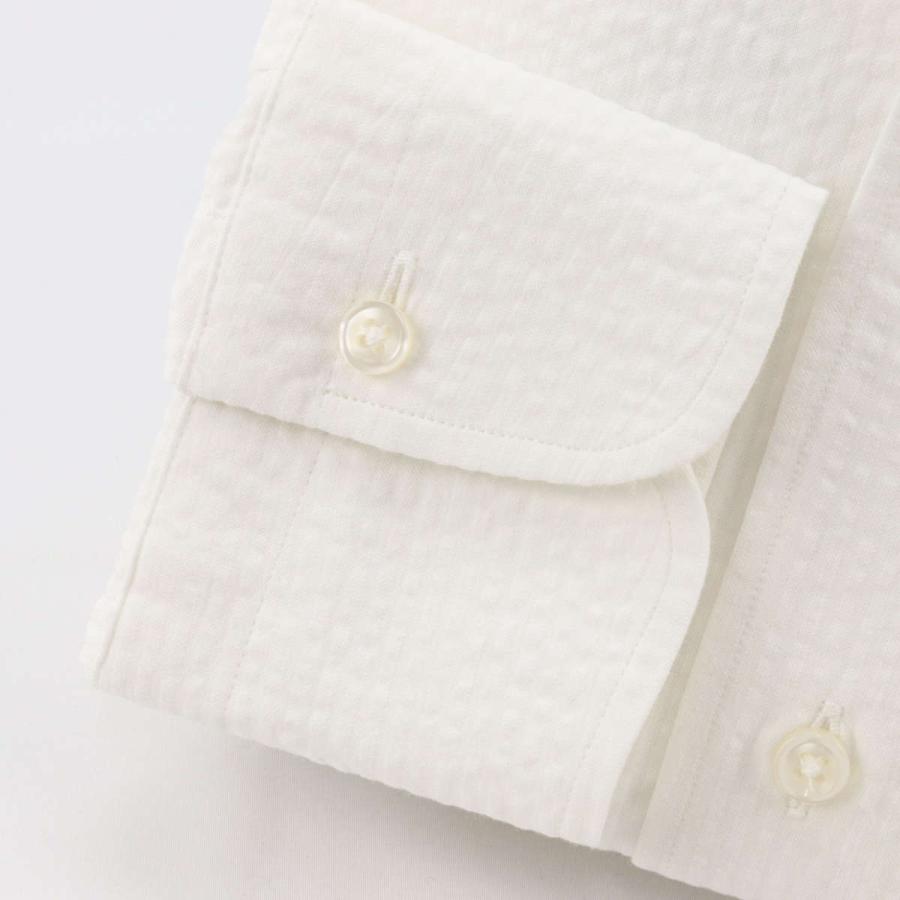 ワイシャツ ウィンザーノット シアサッカー ボタンダウン ワンピース