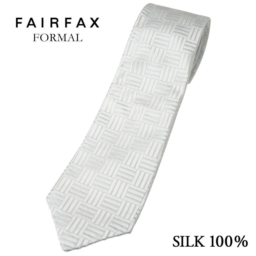 期間限定送料無料 フェアファクス Fairfax 格子柄 フォーマルタイ パールホワイト シルバーグレー 英国 バーナーズ社生地 礼装 ネクタイ 日本製 結婚式 ギフト 楽天ランキング1位 Www Aqtsolutions Com