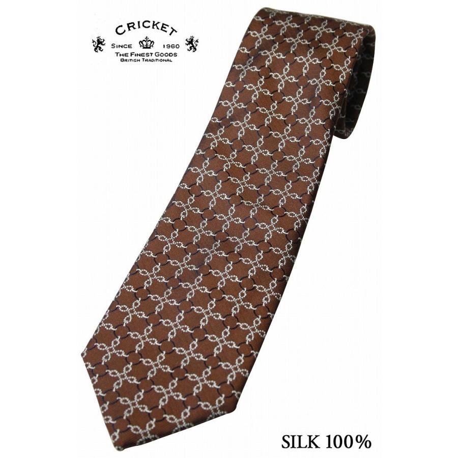 クリケット Cricket ヴィンテージ調 ジオメトリック柄 ネクタイ ブラウン イタリア生地 日本製 結婚式 ギフト Jg ドレスシャツshopウィンザーノット 通販 Yahoo ショッピング