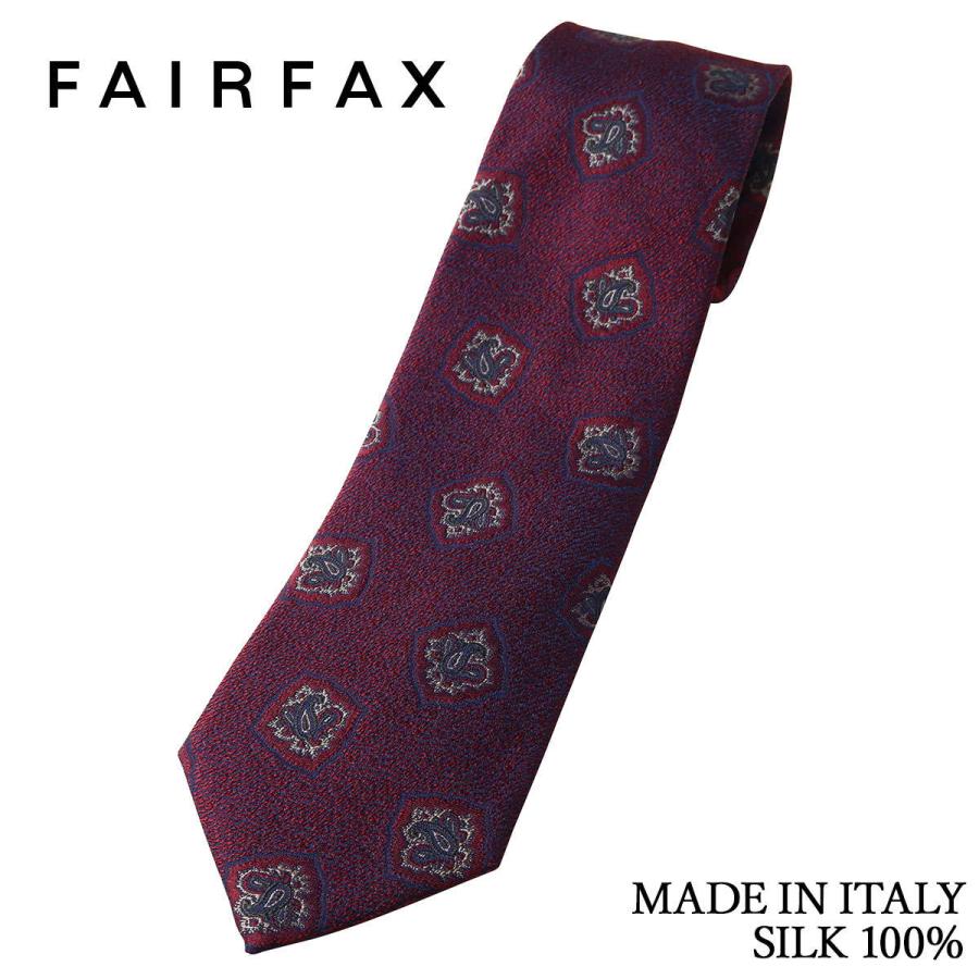 フェアファックス FAIRFAX ハンドメイドネクタイ FAIRFAX ネクタイ フェアファクス イタリア製 ハンドメイド