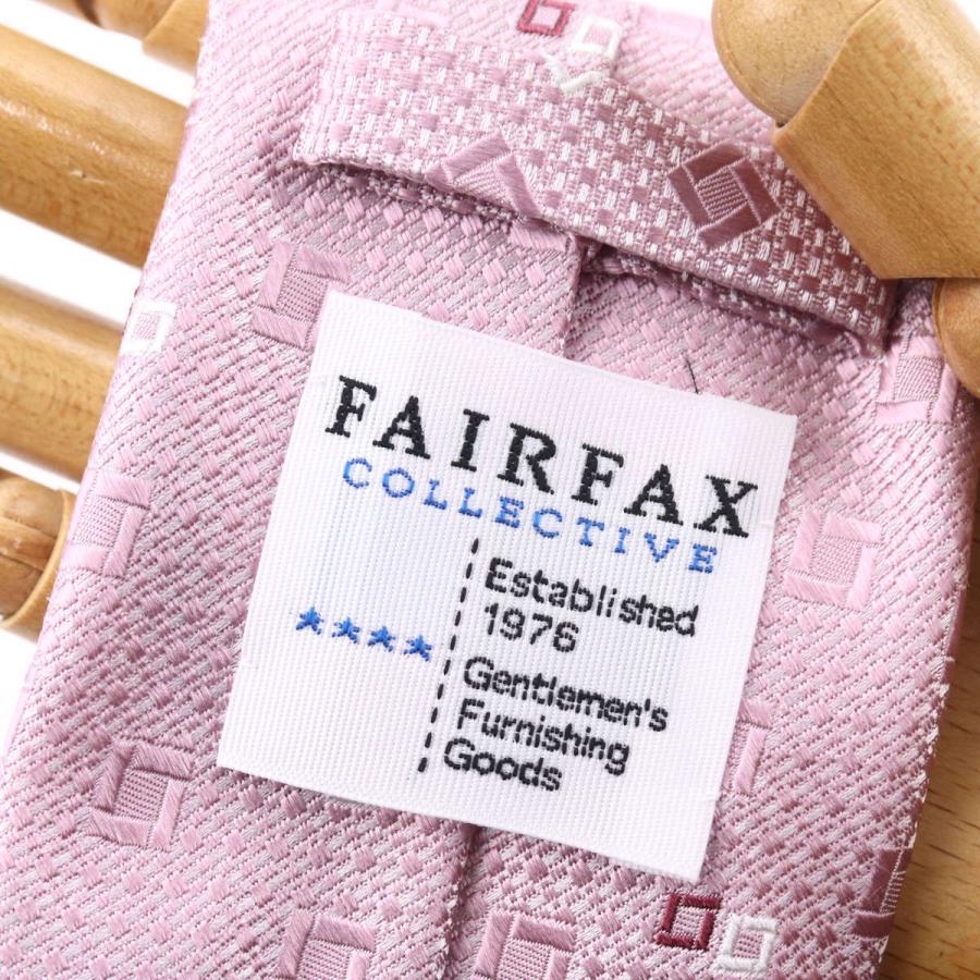 FAIRFAX（フェアファクス） ネクタイ ビジネス ブランド 小紋 ピンク
