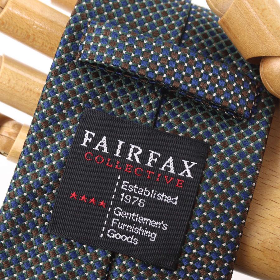 FAIRFAX（フェアファクス） ネクタイ ビジネス マイクロ 小紋 グリーン