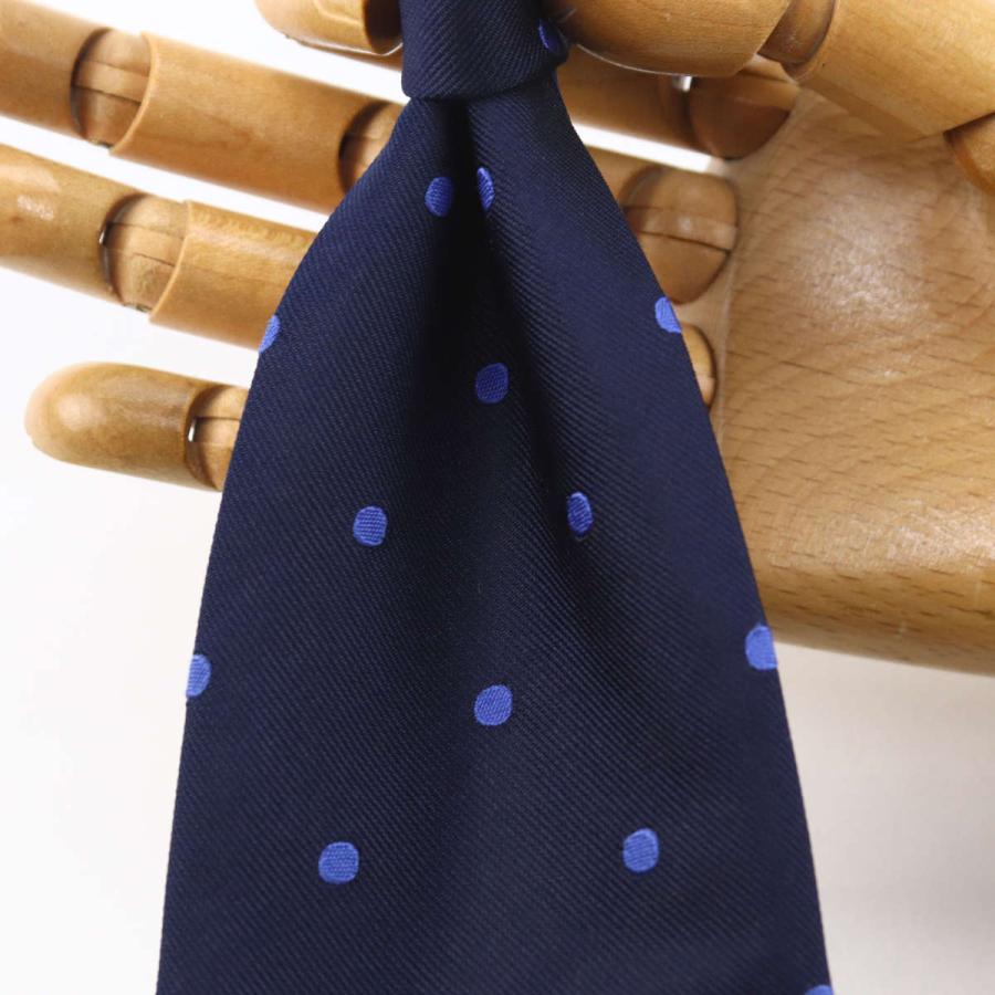 JOHN COMFORT ネクタイ ビジネス ジョンコンフォート ドット ネイビー