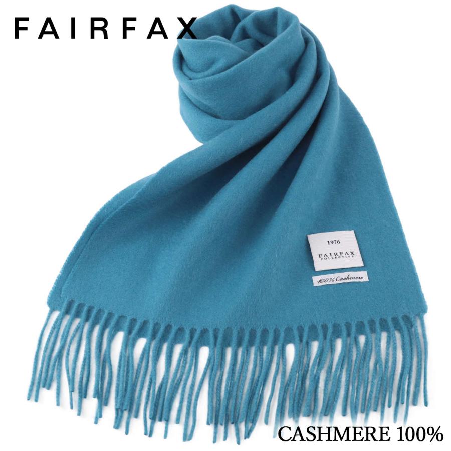 FAIRFAX（フェアファクス） マフラー メンズ 無地 カシミヤ100