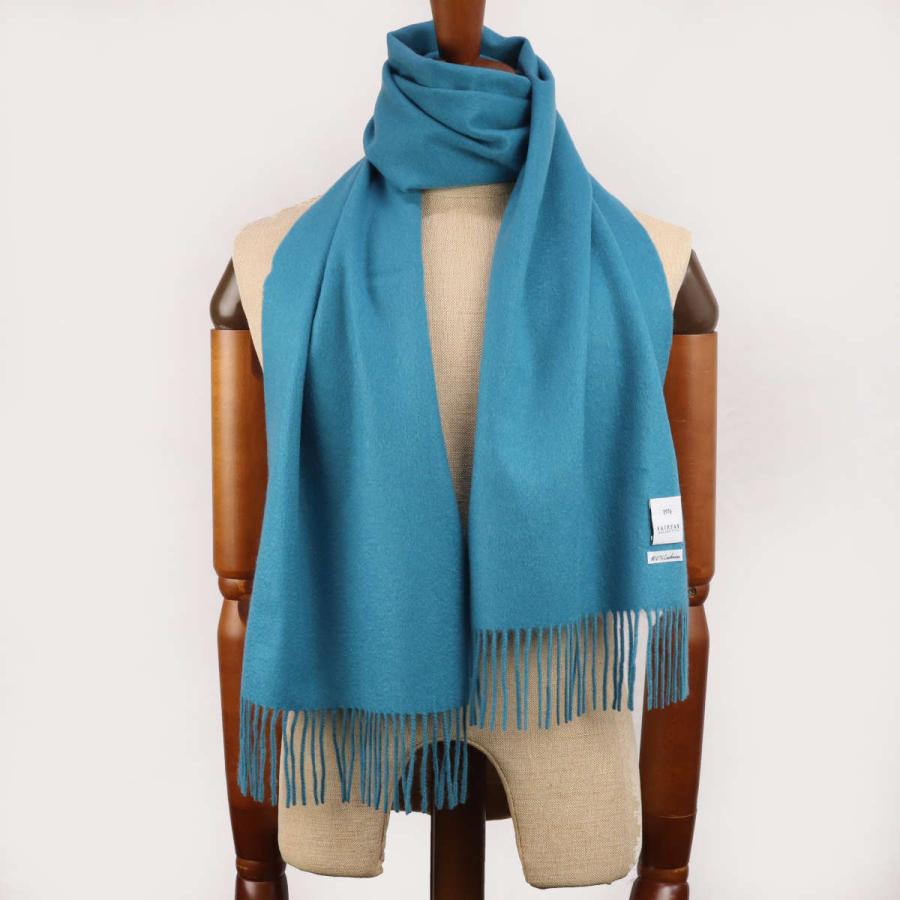 FAIRFAX（フェアファクス） マフラー メンズ 無地 カシミヤ100