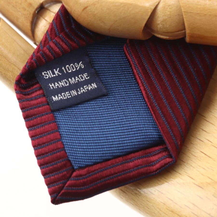 FAIRFAX フェアファクス ネクタイ ビジネス 無地 ワイン ビッグ