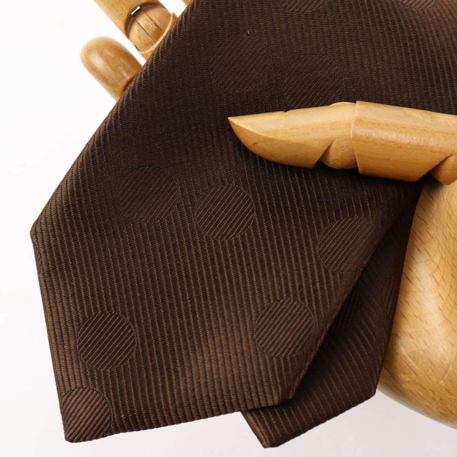 フェアファクス FAIRFAX ネクタイ ビジネス 無地 シャドードット ブラウン レップ シルク100% 日本製 メンズ ソリッド |入学式 卒業式 就職祝い プレゼント 人気 | FAIRFAX | 05