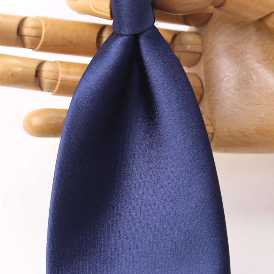 【美品】フェアファクス ネクタイ ネイビー 濃紺 無地 ソリッド 高級【日本製】 FAIRFAX フェアファクス ネクタイ ビジネス ブランド 無地