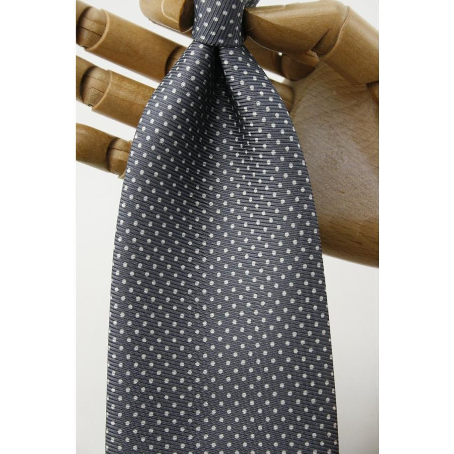 超特価激安 ドレイクス Drake S 50オンス ロイヤルツイル ピンドット プリントタイ グレー 英国製 ハンドメイド ネクタイ 正規取扱店 流行に City Com Fr