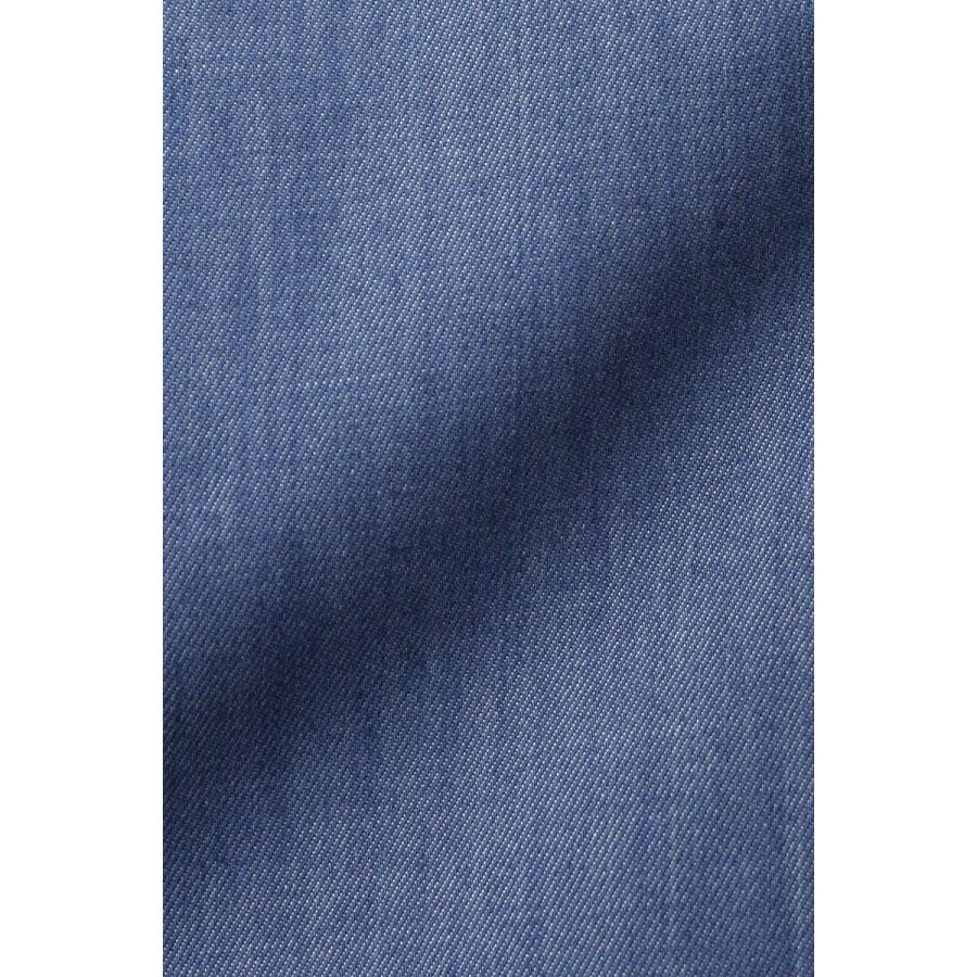 ワイシャツ デニム ラウンドカラー ブルー 細身 日本製 綿100% ウィンザーノット Windsorknot | 父の日 結婚式 ギフト メンズ｜windsorknot｜05