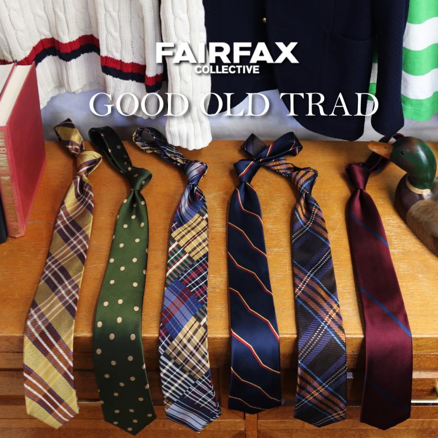 FAIRFAX（フェアファクス） ネクタイ プレーンストライプ レップ織