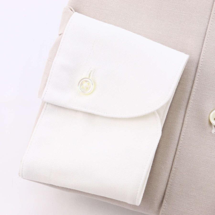ワイシャツ タブカラー クレリック ダンガリー ベージュ 長袖 メンズ 日本製 綿100% ウィンザーノット WindsorKnot ビジネス ドレスシャツ | プレゼント 父の日 |  | 03