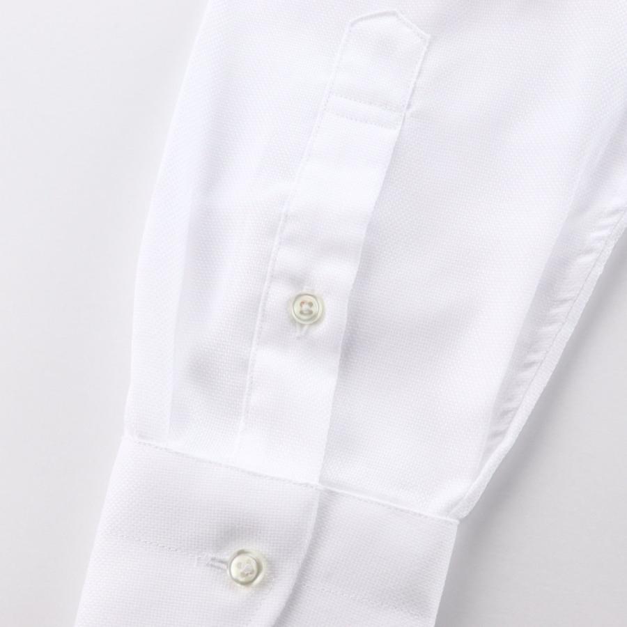 ワイシャツ フェアファクス FAIRFAX 形態安定 ホリゾンタル ワイドカラー ドレスシャツ 白 無地 綿100% スリム 日本製 | 父の日 ギフト 結婚式｜windsorknot｜05