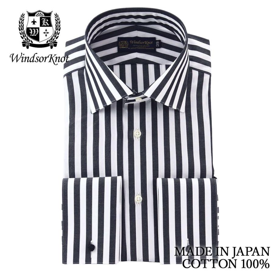 ワイシャツ ウィンザーノット WindsorKnot ワイドカラー ダブルカフス