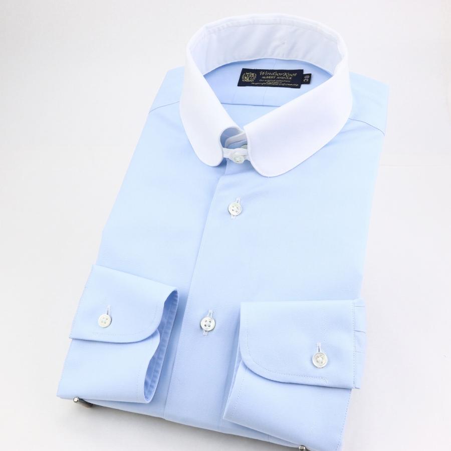 ワイシャツ ウィンザーノット デタッチドカラー 付け替え襟とボディの