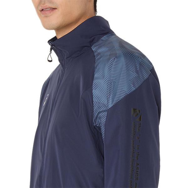 asics プルオーバー　ウィンドブレーカー 青　サッカー　ナイロン ASICS（アシックス） ウインドブレーカー上下セット A-I-M中わた