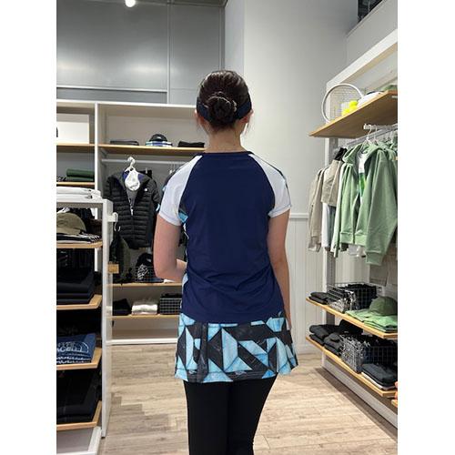 admiral アドミラル テニスウェア　グラフィックショルダーラインS/S Admiral（アドミラル） 【ネットバーゲン】アドミラル タイル