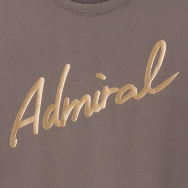 アドミラル ラメプリントスクリプトロゴL/S TEE ATLA31W グレーs Admiral（アドミラル） 【別注数量限定】アドミラル ラメプリント