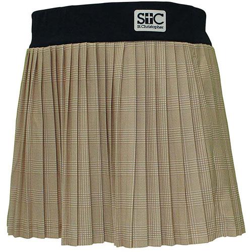 セントクリストファー　テニスウェア セットアップ　L スコートサンバイザー St.Christopher（セントクリストファー） チェックプリーツゲーム