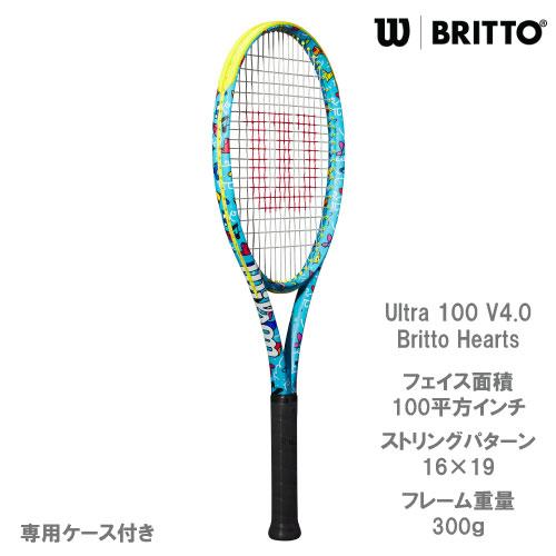 Wilson 【張上げ商品】ウイルソン Ultra 100 V4.0 Britto Hearts 