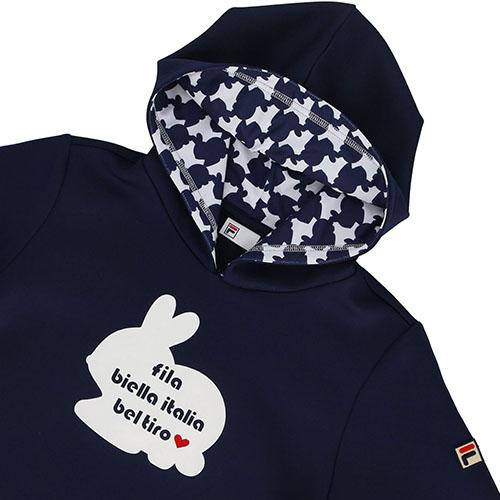 FILA　テニスウェアレディース　ウサギプリント パーカー Ｍ FILA（フィラ） 【ネットバーゲン】フィラ プルパーカー VL2982-20