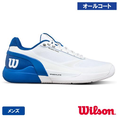 新品未使用★Wilson Rush Pro テニスシューズ ブルー Wilson（ウイルソン） RUSH PRO 5 Wh/D V Blue/Sa ラッシュ プロ 5.0