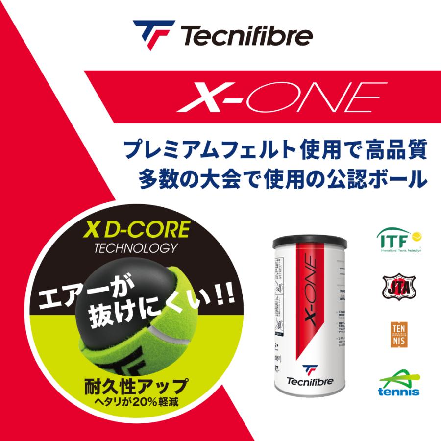 Tecnifibre X-ONE テニスボール 1箱 テクニファイバー エックス ワン 1箱 5ダース 1缶2球入/30缶/60球