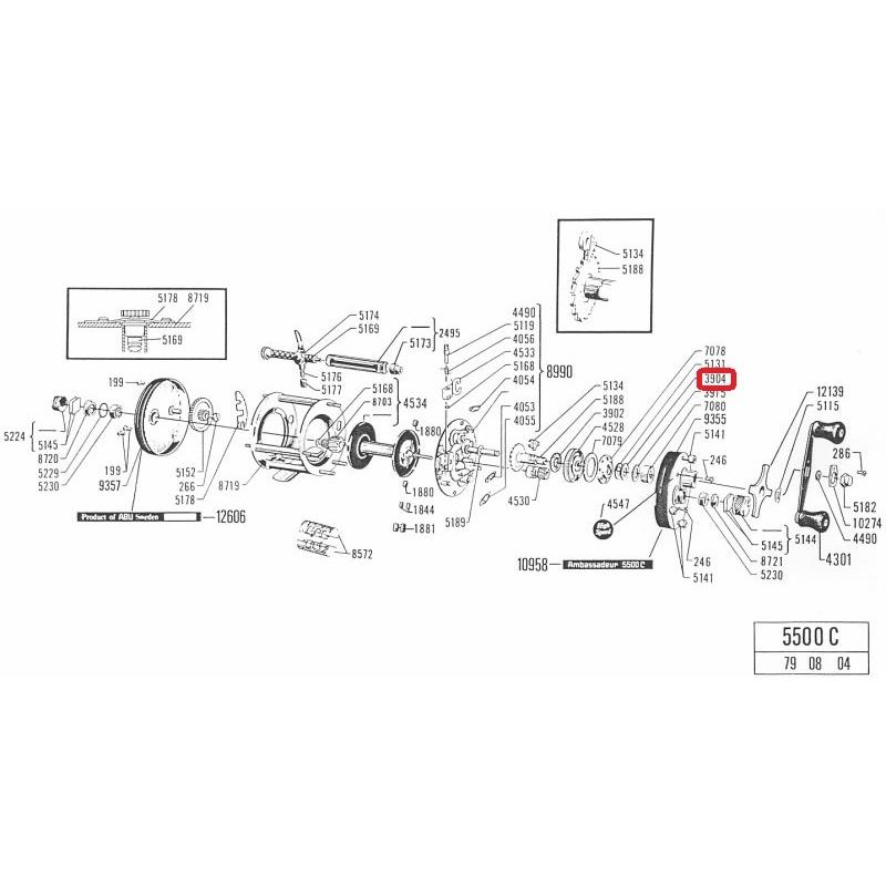 Abu Garcia（アブガルシア） アブAbu アブアンバサダーパーツ