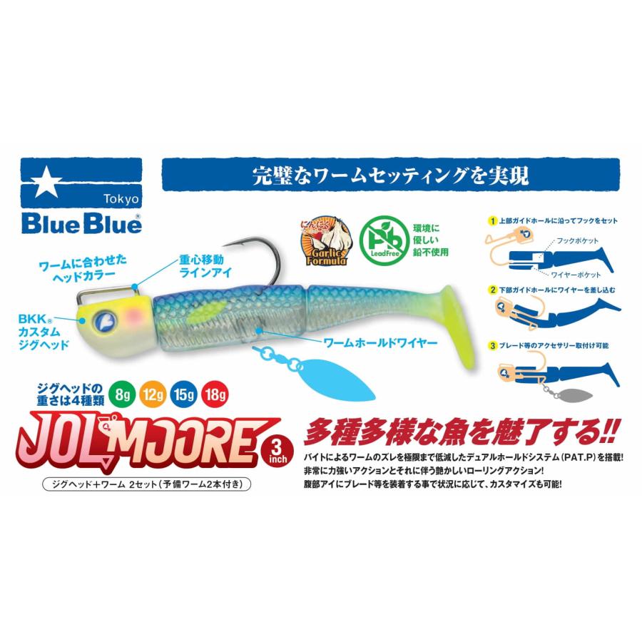 ブルーブルー　BlueBlue 各種15 BLUE ブルーブルーBLUEBLUE ジョルムーア 3インチ15g : ウインズヤフー