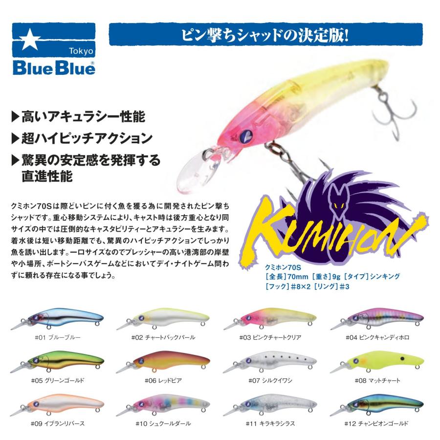 【新品】ブルーブルー クミホンディープ 75s 大人気カラー】3色セット クミホンディープ75S | クミホン | ルアー | 製品 | BlueBlue