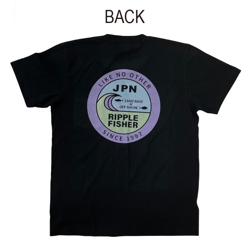 リップルフィッシャー 2022 RFデザインTシャツ L ブラック H282 Ripple Fisher リップルフィッシャーRippleFisher RFデザイン T