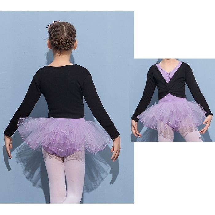 バレエレオタード カシュクール ボレロ 送料無料 カーディガン 秋 冬