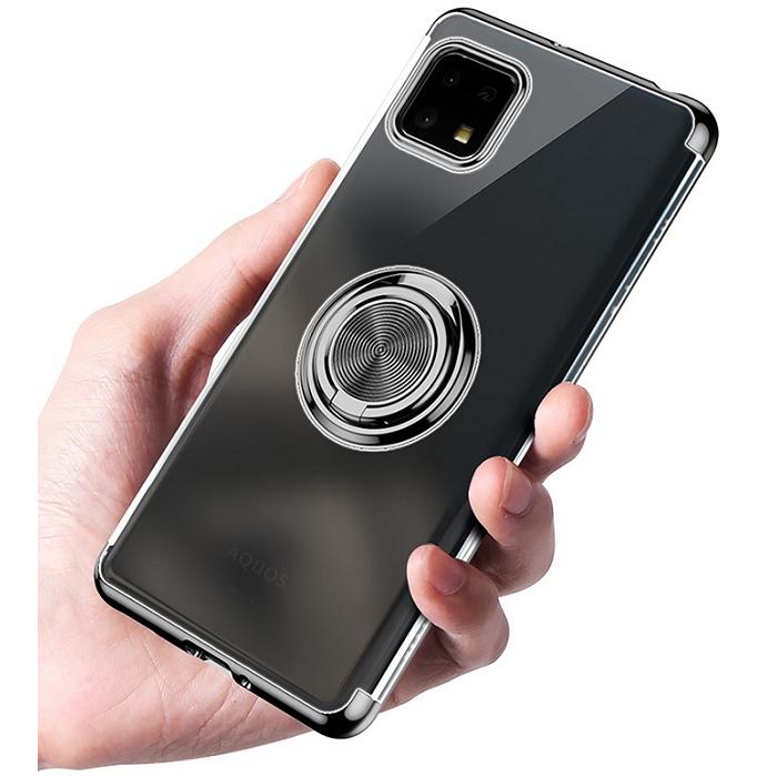 AQUOS wish4 SH-52E ブラック docomo ケース付き 手帳型ケース AQUOS Wish 4 SH-52E (docomo) ドコモ