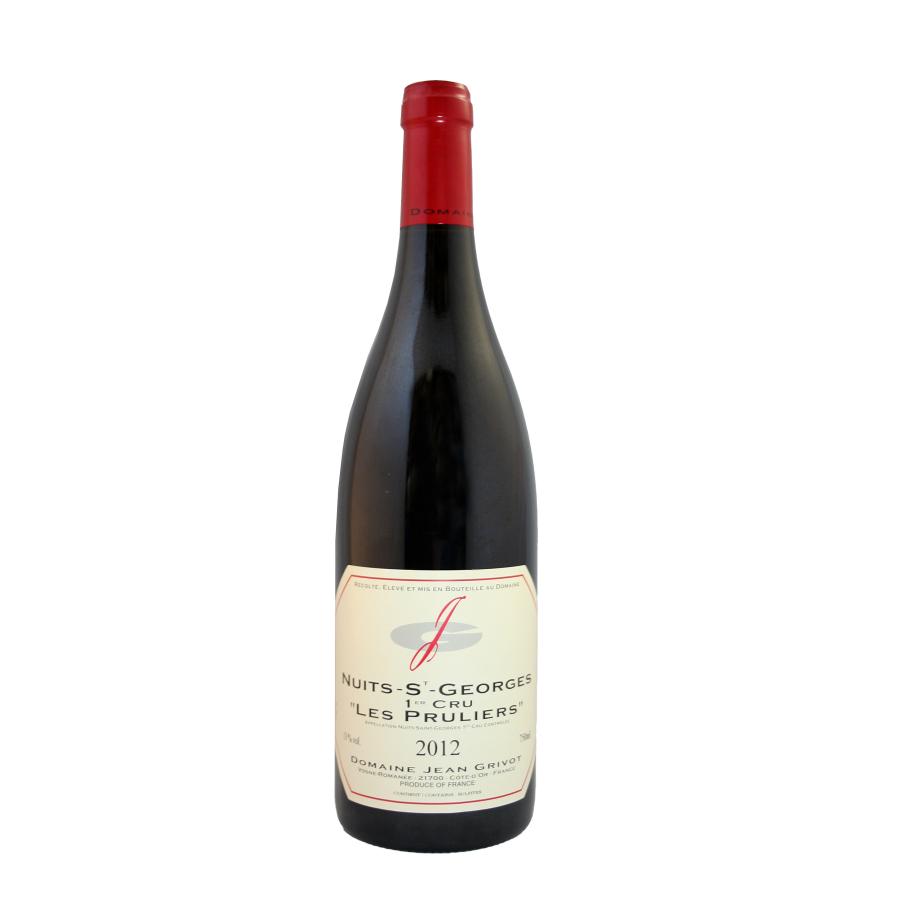 バランスがとれ奥行きのある、優雅さを漂わせた端正なワイン赤ワイン　2012　ニュイ・サン・ジョルジュ・プルミエ・クリュ・レ・プリュリエ　ジャン・グリヴォ