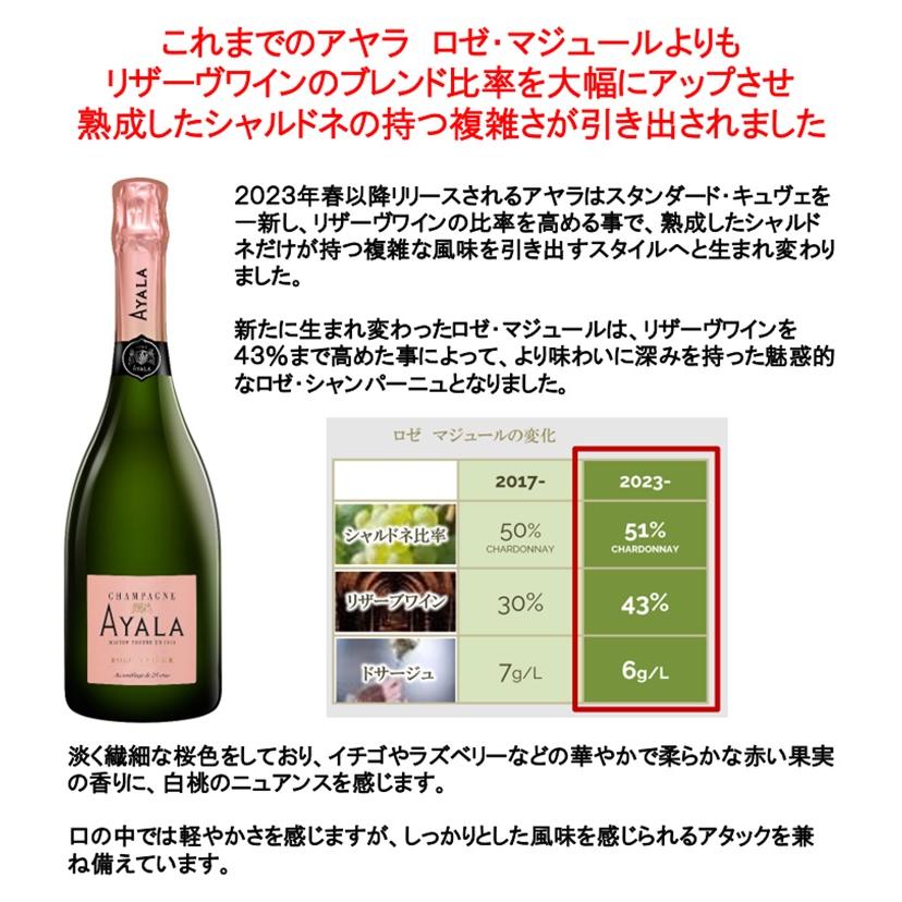 (ボランジェグループが生み出すオートクチュールのシャンパーニュ シャンパン) アヤラ ロゼ マジュール 750ml 正規品 箱無し ポイント利用 爆買 |  | 01