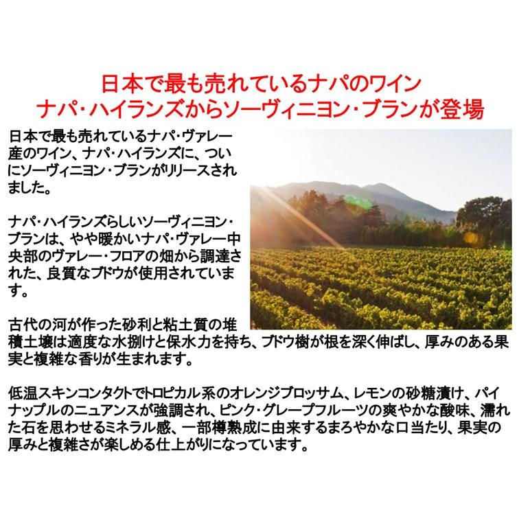 (ナパバレー ワイン 白ワイン) ナパ ハイランズ ソーヴィニヨン ブラン ナパ ヴァレー 2023年 ポイント利用 爆買 |  | 01