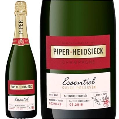 (シャンパン) 新ラベル パイパー エドシック エッセンシエル キュヴェ エクストラ ブリュット ギフトボックス入り 750ml (スパークリングワイン 正規品) |  | 01