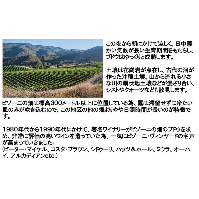 (希少品 ドメーヌ ド ラ ロマネ コンティ(DRC)のラ ターシュ クローン ワイン 赤ワイン) ピゾーニ エステート ピノ ノワール ピゾーニ ヴィンヤード 2022年 |  | 03