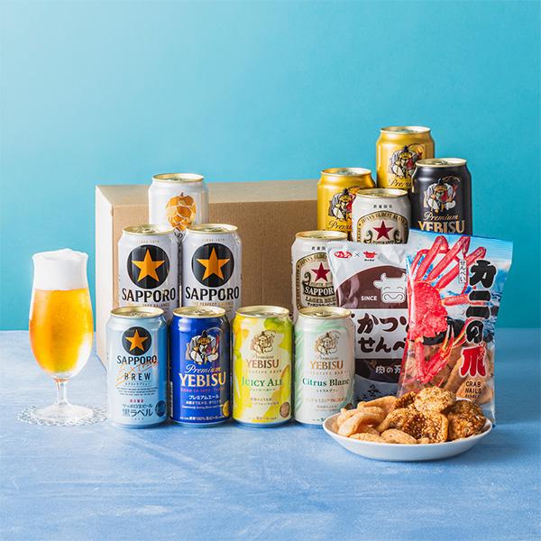 父の日 ビール おつまみ 飲み比べ ギフト セット プレゼント 2024 詰め合わせ 送料無料 優良配送 Sセット サッポロ 乾杯をもっとおいしく 350ml×12缶『GFT』｜wine-com｜14