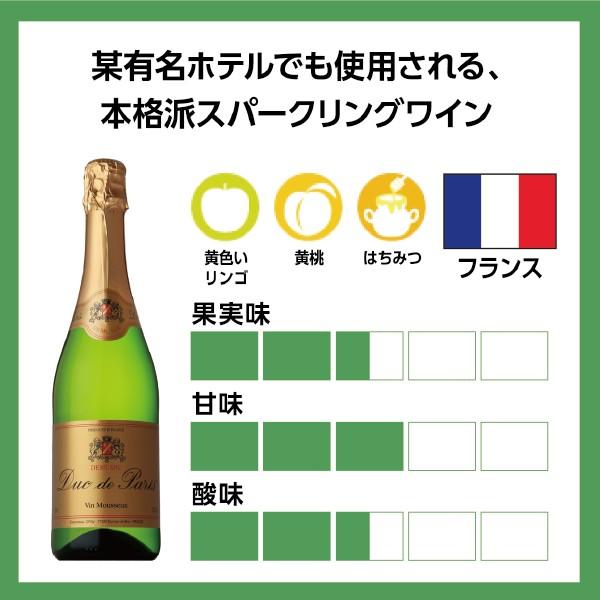 スパークリングワイン wine デュック・ド パリ ドミセック 750ml