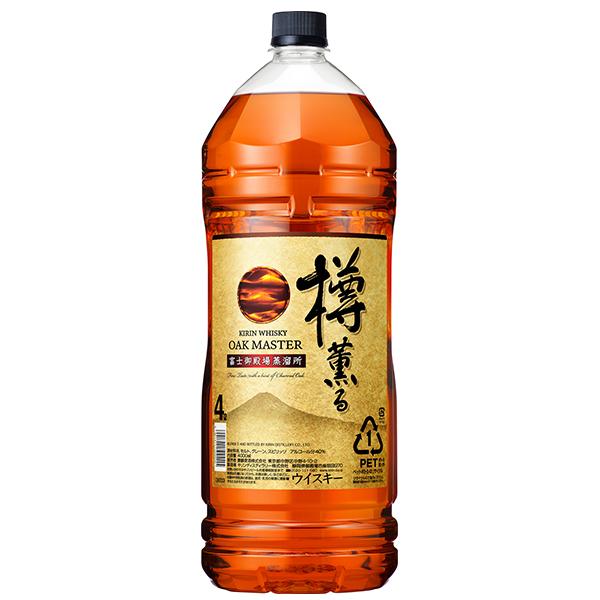 キリン 4L 国産ウイスキー 送料無料 オークマスター 樽薫る 40度
