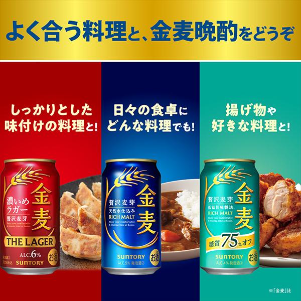 金麦 ビール 500ml 24本 ビール類 beer 発泡酒 第3のビール 送料