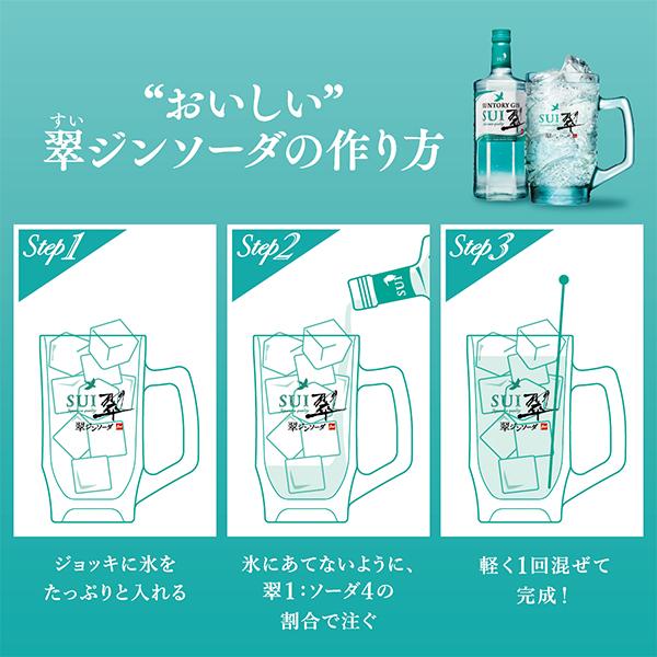 SUNTORY（サントリー） 翠ジン 翠 スイ 700ml 1本 サントリー翠