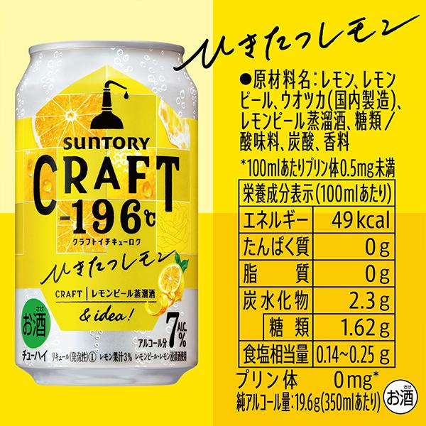 ー196 クラフト チューハイ 酎ハイ サワー 新発売 送料無料 サントリー