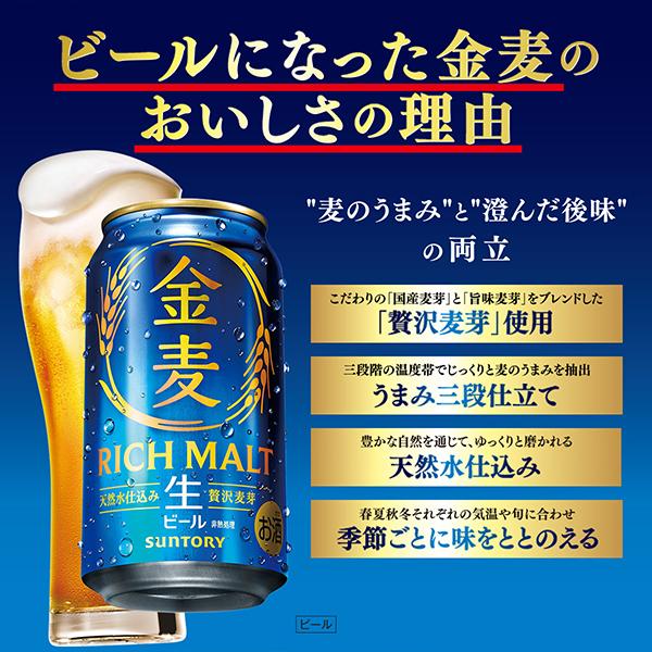 金麦 2026年10月13日新発売 500ml 48本 生ビール beer 送料無料 選べる