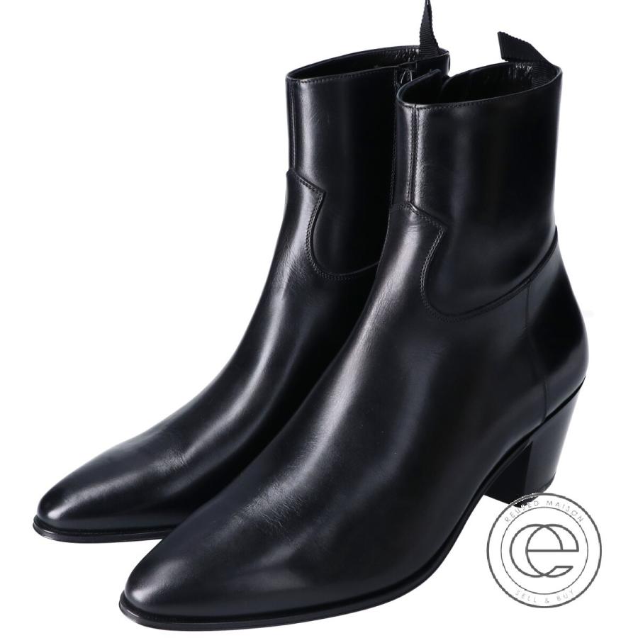 新品同様 Celine セリーヌ c 38no ブーツ セリーヌ ジャクノ シャイニーカーフスキン シューズ 41 1 2 ブラック メンズ ブランドショップエコスタイル 通販 Yahoo ショッピング