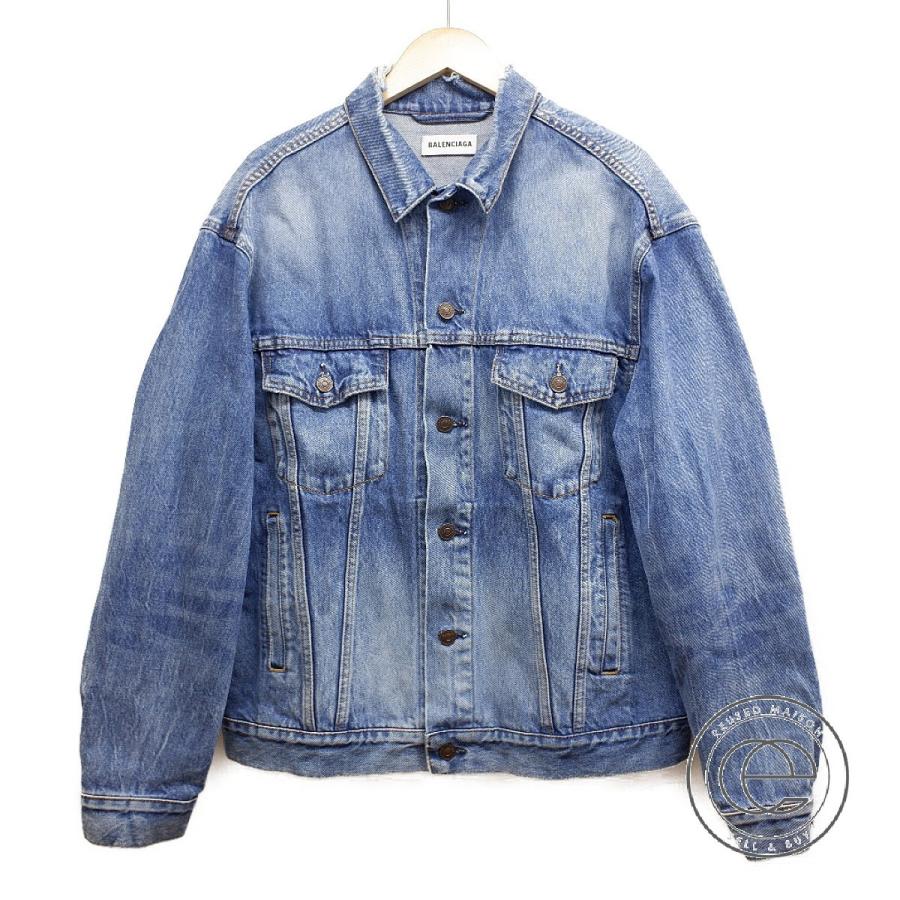 国内正規 18ss Balenciaga バレンシアガ 5573 クラッシュ加工 バックロゴ Gジャン デニムジャケット 34 ブルー レディース ブランドショップエコスタイル 通販 Yahoo ショッピング