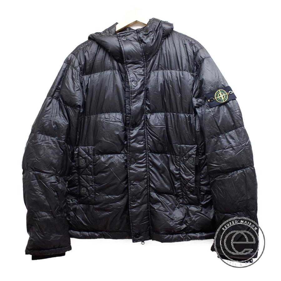 国内正規 Stone Island ストーンアイランド ナイロン フード付ダウンジャケット Xl ブラック メンズ ブランドショップエコスタイル 通販 Yahoo ショッピング