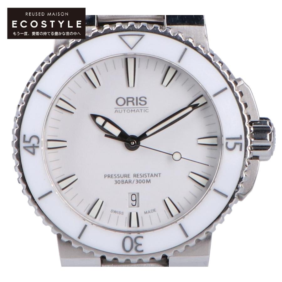 ORIS オリス 733 7653 4156R アクイス デイト 300Mダイバー シースルー 